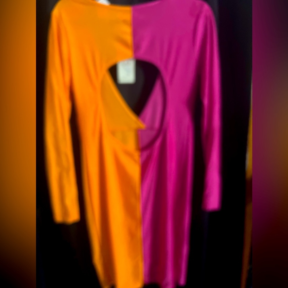 Pink and orange